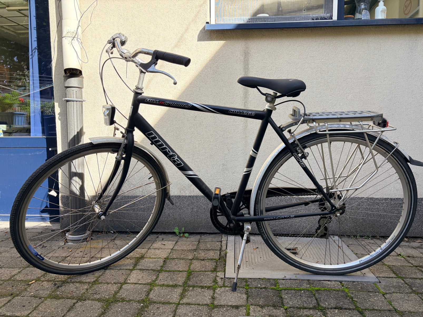 Eenvoudige maar perfect in orde stadsfiets, Gebruikt, Velgrem, Versnellingen, 53 tot 57 cm