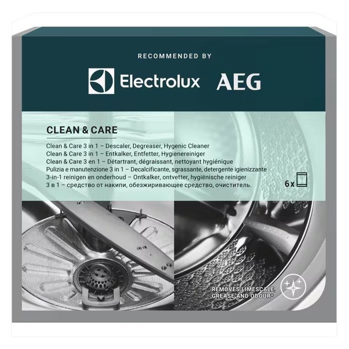 Electrolux / AEG - Clean&Care (3-in-1 onderhoud - 6 zakjes), Electroménager, Enlèvement ou Envoi, Neuf
