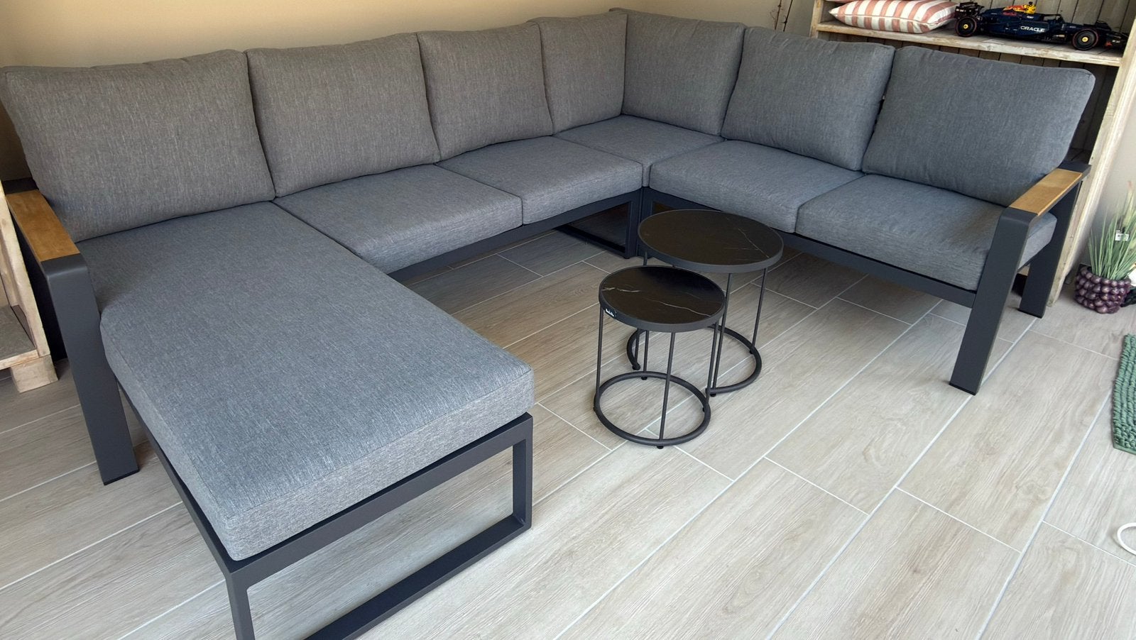 Loungeset, Ophalen, 5 zitplaatsen, Zo goed als nieuw, Loungeset