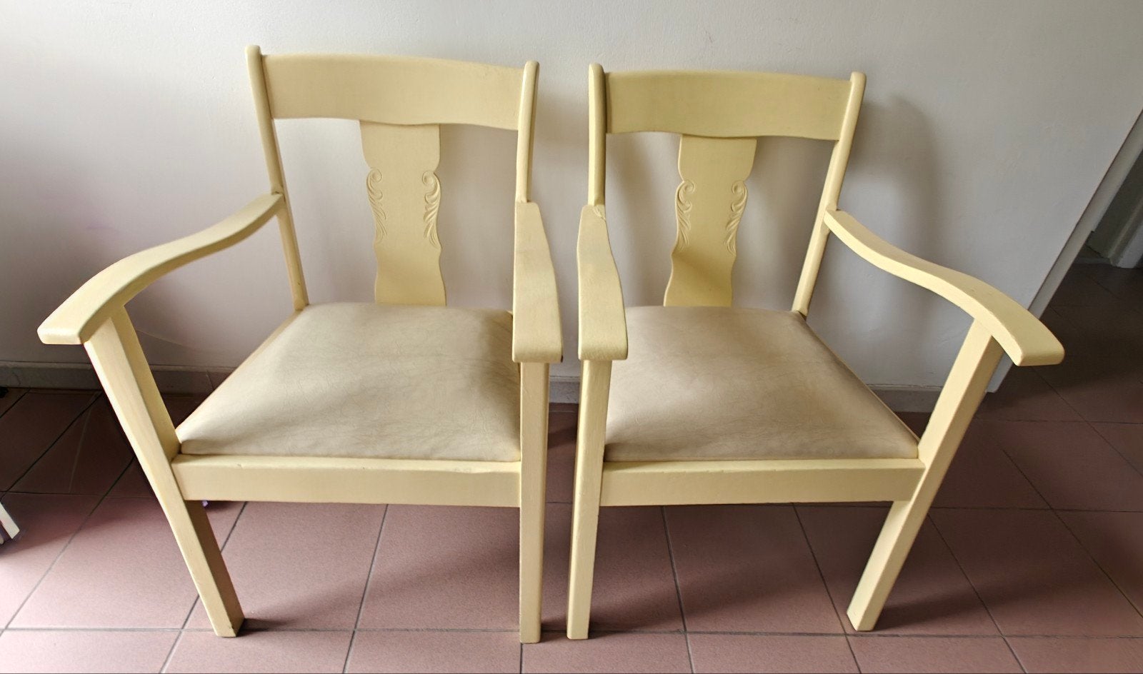 2 stoelen, Huis en Inrichting, Ophalen, Gebruikt, Hout, Twee