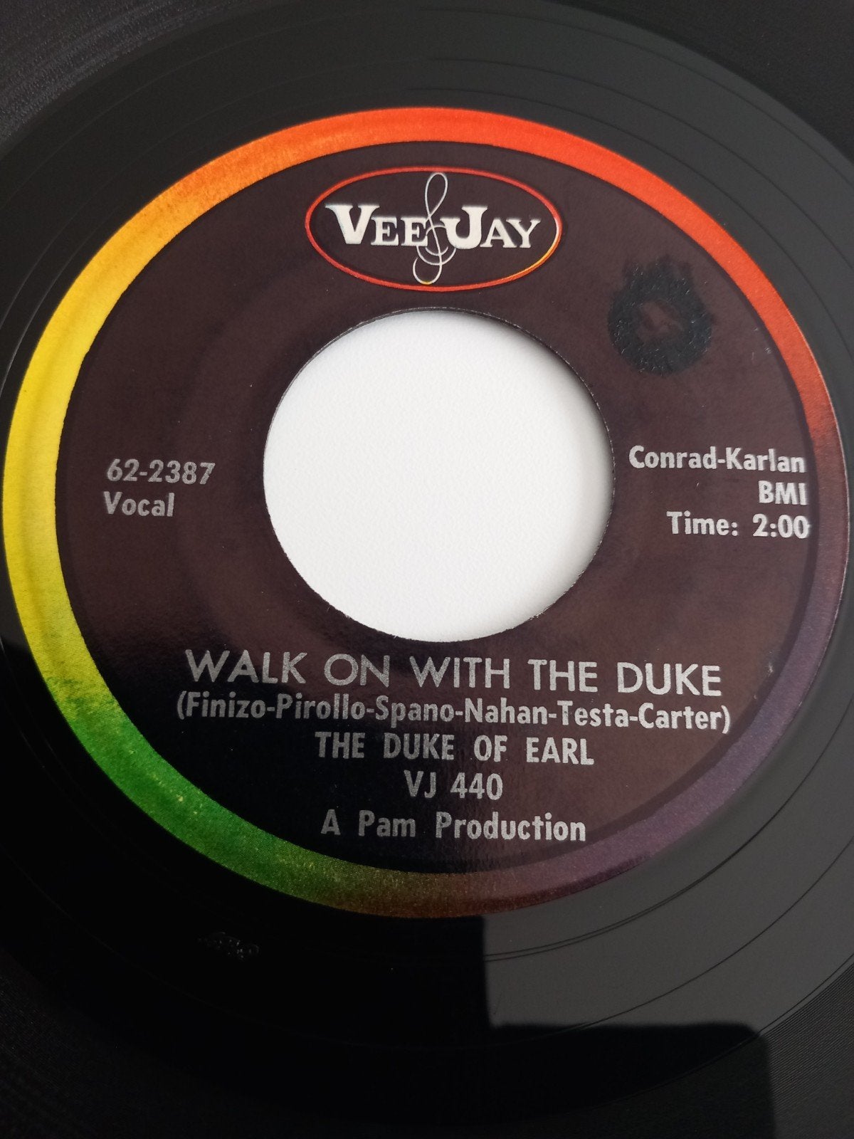 THE DUKE OF EARL. R&B 60S USA 45T, Ophalen of Verzenden