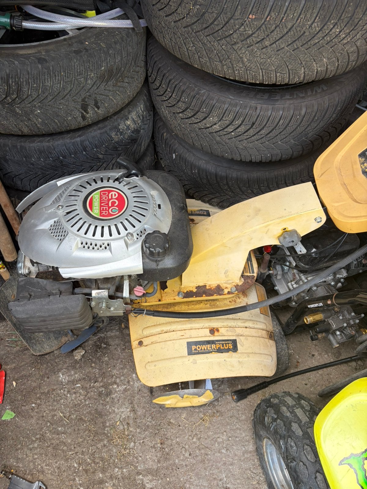 Vend motoculteur powerplus powxg7214, Enlèvement, Utilisé, Tondeuses à gazon à essence