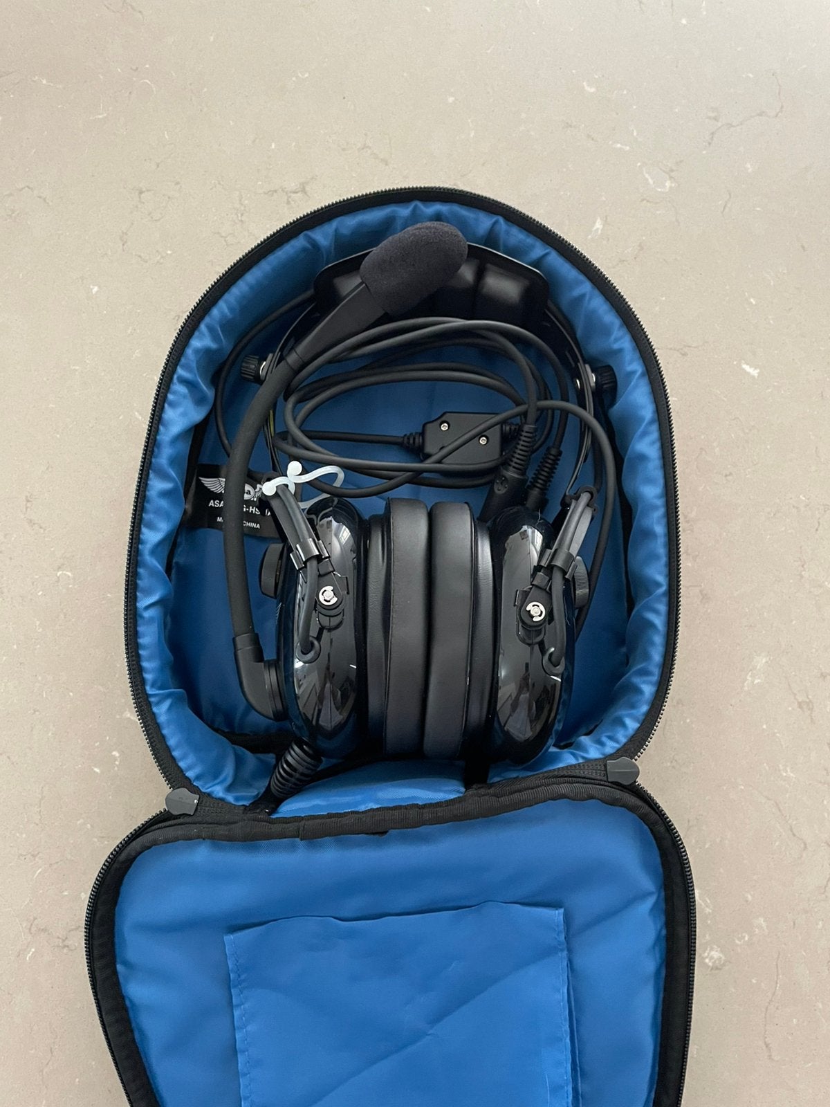 ASA AirClassics HS-1A aviation headset met opbergtas, Ophalen, Zo goed als nieuw