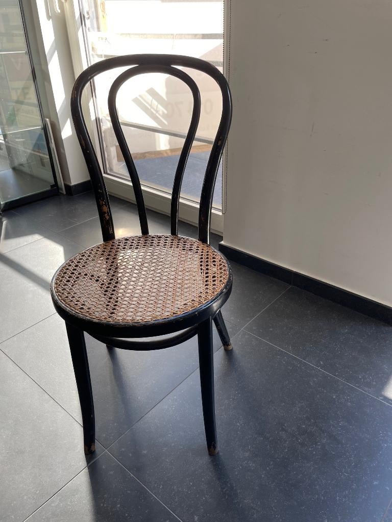 Rotan Stoel, Huis en Inrichting, Stoelen, Ophalen, Gebruikt, Zwart, Riet of Rotan