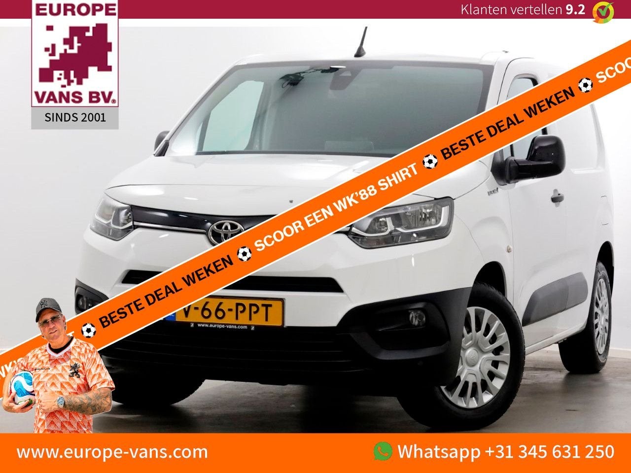 Toyota ProAce City Electric Comfort 50 kWh WLTP Range 320km, Auto's, Bestelwagens en Lichte vracht, Automaat, Wit, Toyota, Onderhoudsboekje