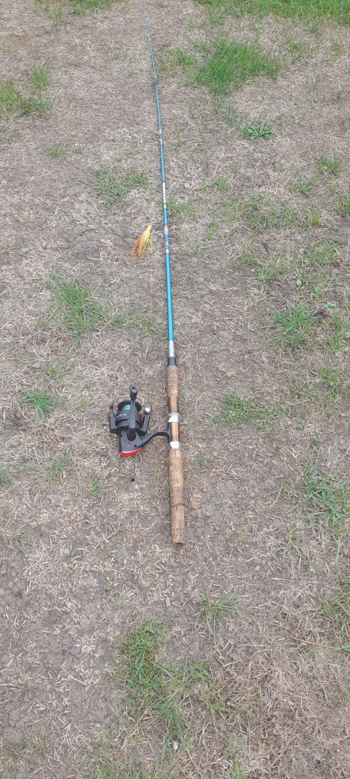canne de 180cm lancer avec moulinet, Enlèvement, Utilisé, Canne à pêche complète