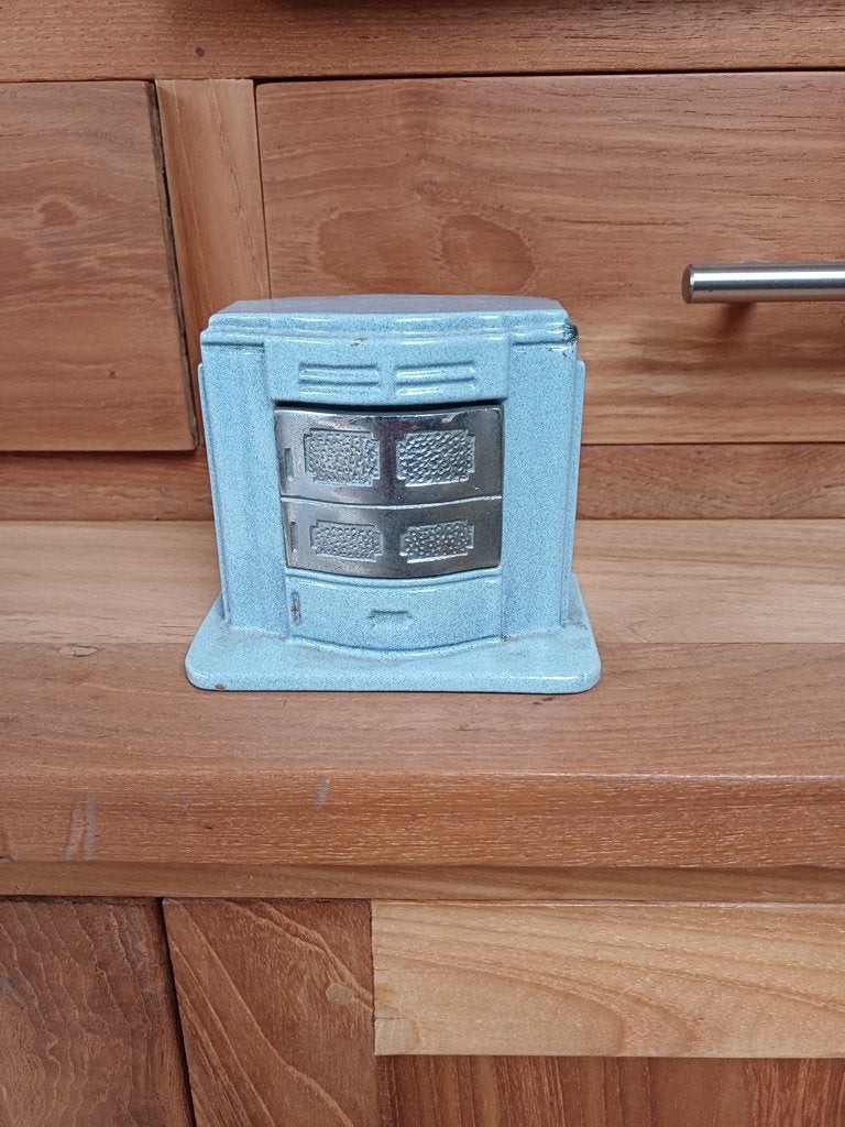 spaarpot stoof jaren 50/60 te ruilen voor andere model, Antiquités & Art, Antiquités | Email, Enlèvement