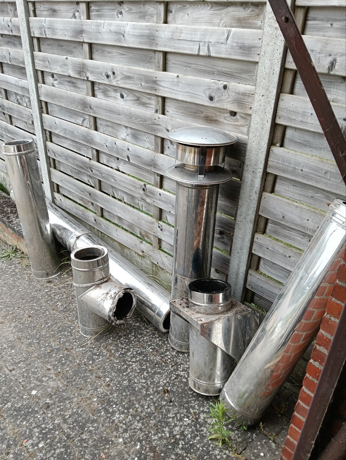 Inox geïsoleerde buizen complete set dubbelwandig, Ophalen, Inox