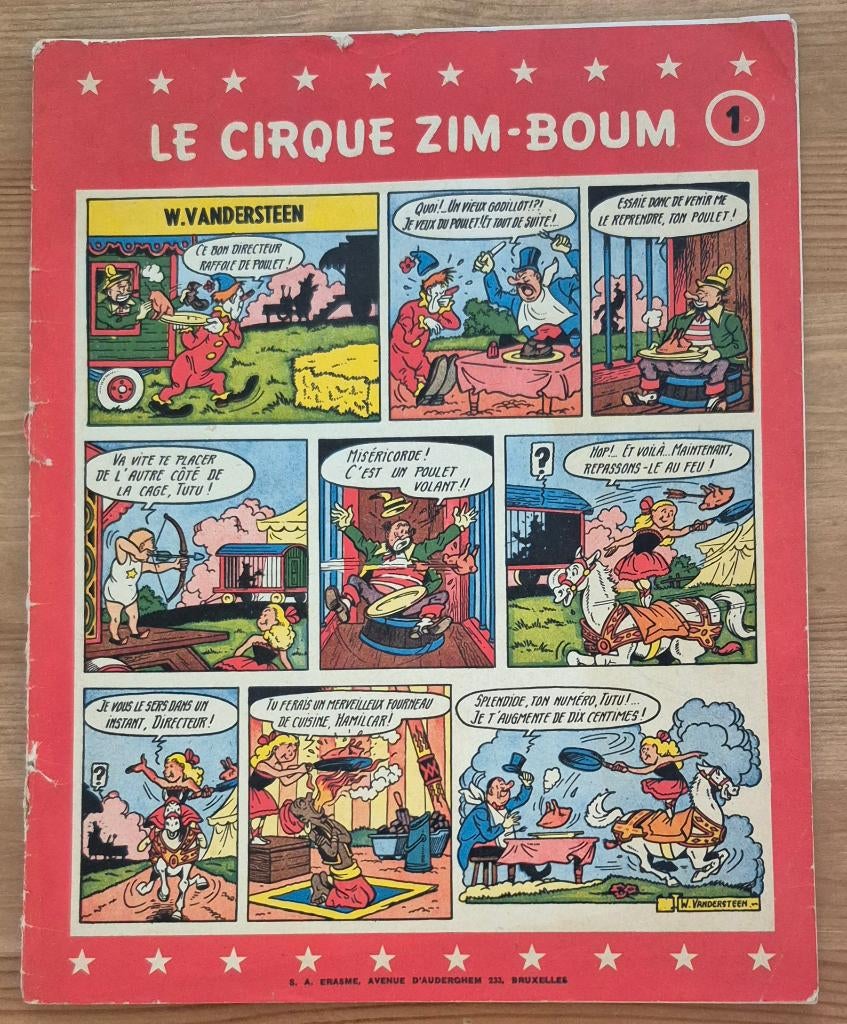 Le cirque Zim-Boum 1 EO 1958 Willy Vandersteen, Enlèvement ou Envoi, Willy Vandersteen, Une BD, Utilisé
