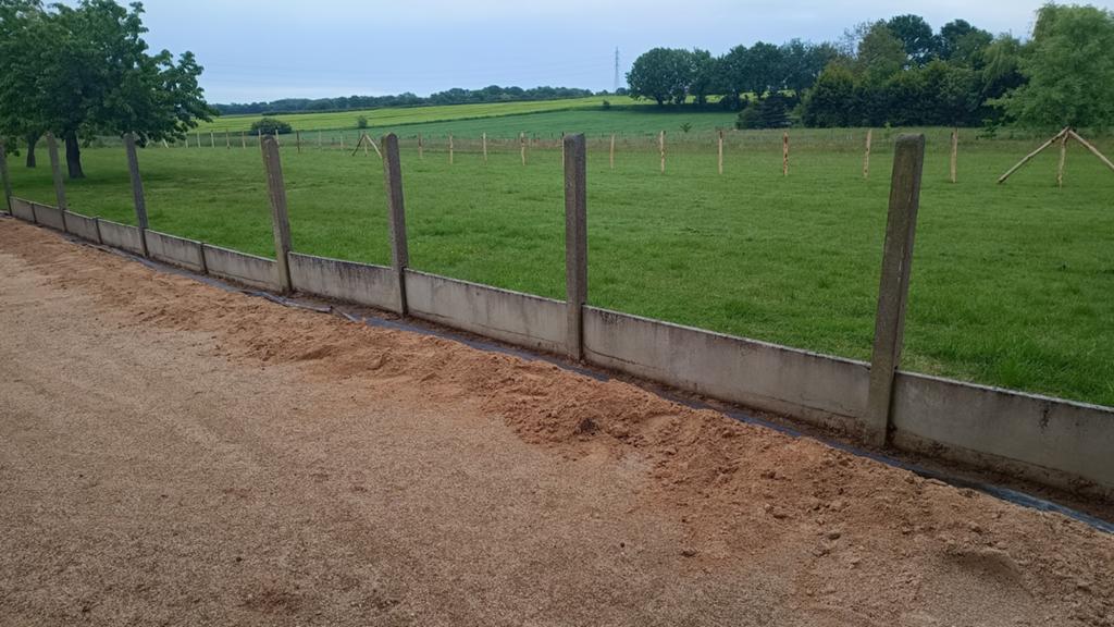 Betonpalen en platen, Tuin en Terras, Ophalen