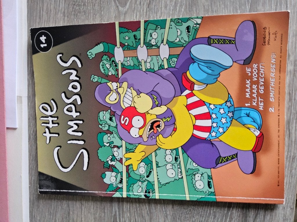 strip The Simpsons, Boeken, Stripverhalen, Matt Groening, Eén stripboek, Ophalen, Gelezen