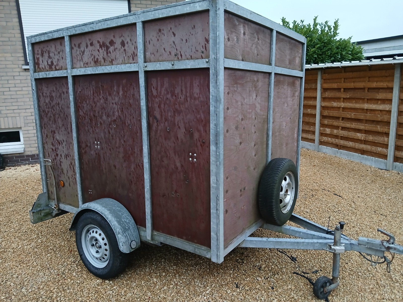Gesloten enkelasser 200 l x 156 b x 160 h 750 kg ongeremd, Auto diversen, Aanhangers en Bagagewagens, Ophalen