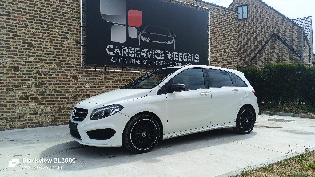 Mercedes B-Klasse 200 D, Auto's, 4 cilinders, Wit, Leder, Bedrijf