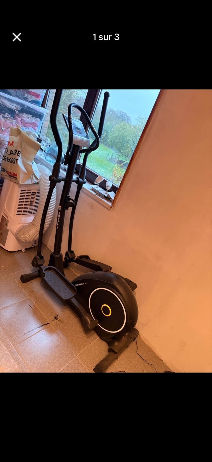 Vélo elliptique - 24 programmes - inertie 12kg, Enlèvement