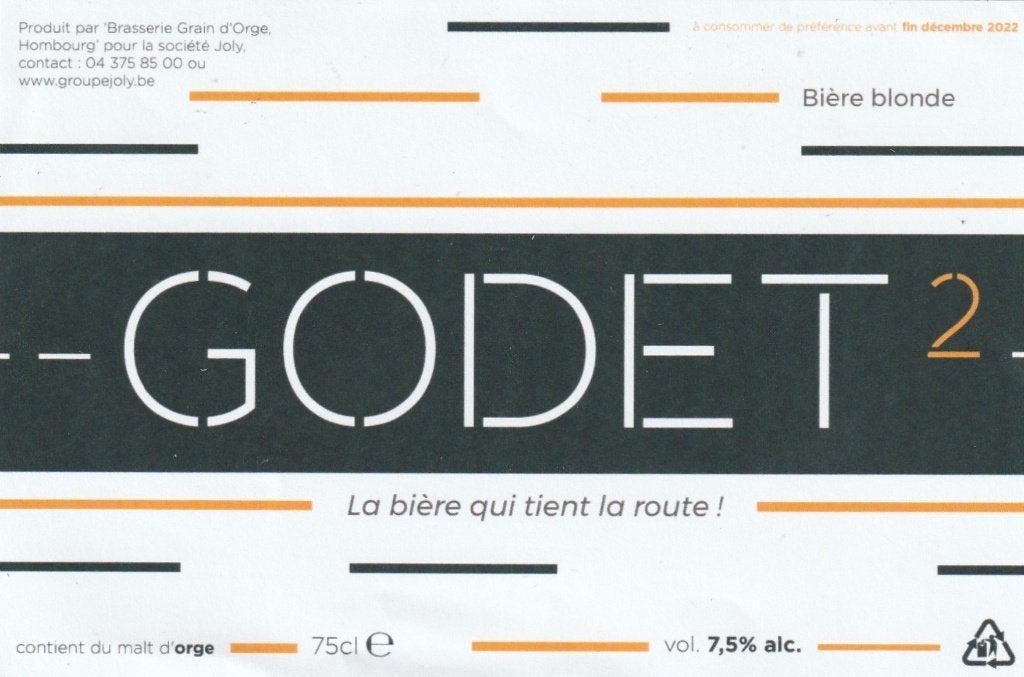 bieretiket Grain d'Orge : Godet, Envoi, Comme neuf, Autres types, Autres marques