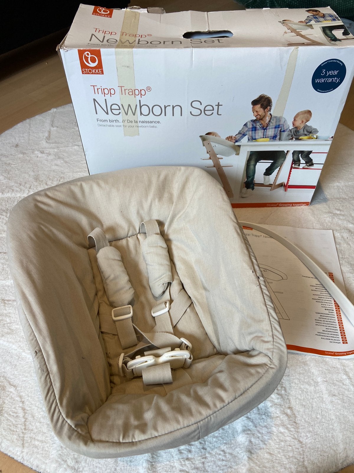 Tripp Trapp Newborn Set, Kinderen en Baby's, Ophalen of Verzenden, Zo goed als nieuw, Hangstoel, Aanschuifbaar