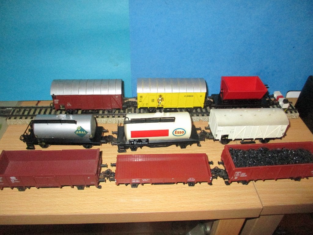 Marklin lot de 9 wagons marchandises (2), Enlèvement ou Envoi, Utilisé, Wagon, Märklin