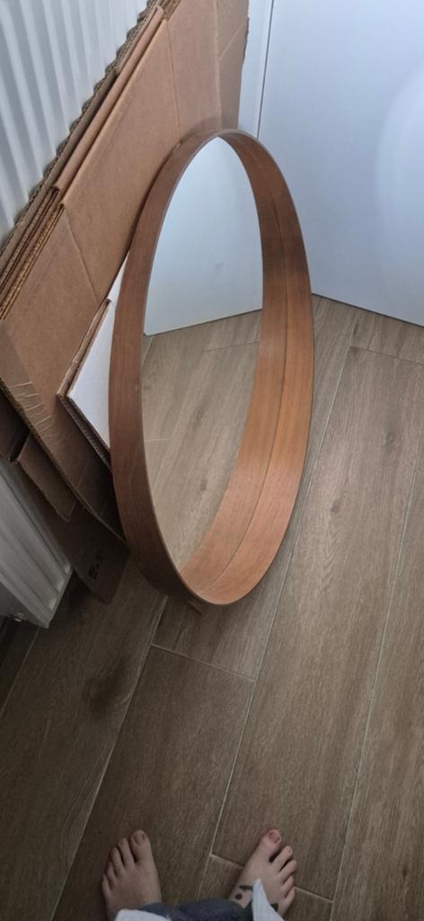 Ikea Stockholm spiegel rond 80cm, Huis en Inrichting, Woonaccessoires | Spiegels, Ophalen, Rond