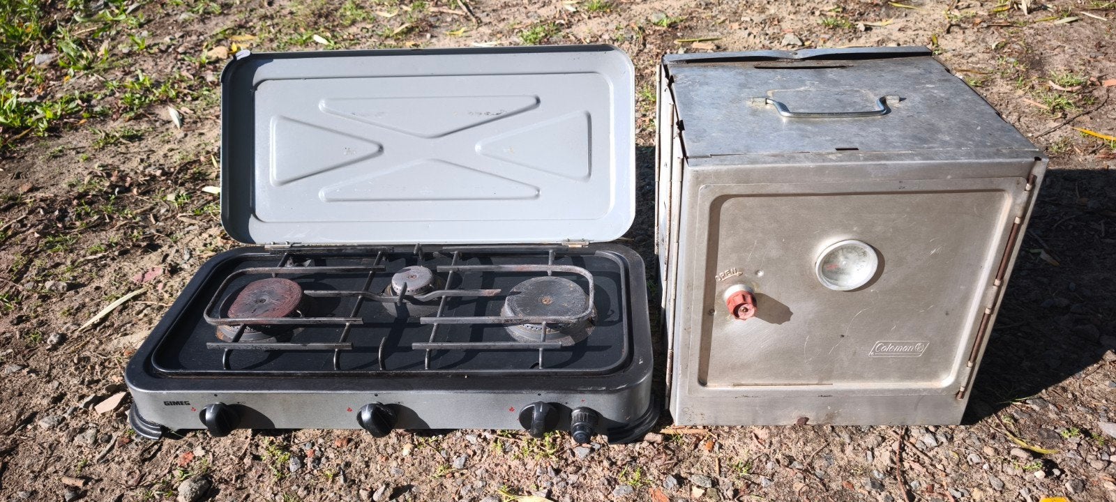 ‼️TE KOOP 3-pits kookvuur met Coleman oven – slechts €40‼️, Ophalen of Verzenden
