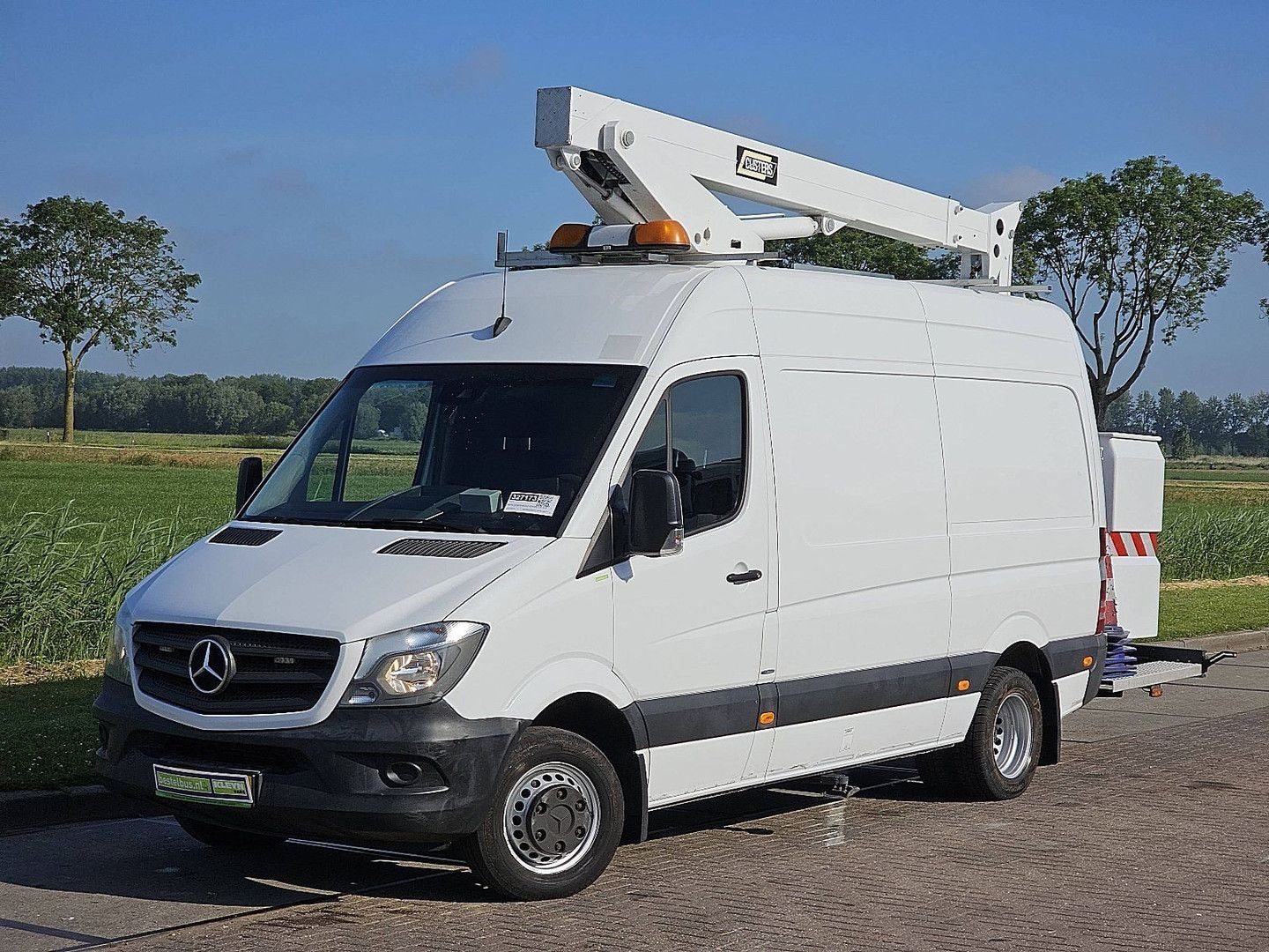 Mercedes-Benz SPRINTER 516 Hoogwerker EURO6, Auto's, Parkeercamera, Wit, Mercedes-Benz, Bedrijf