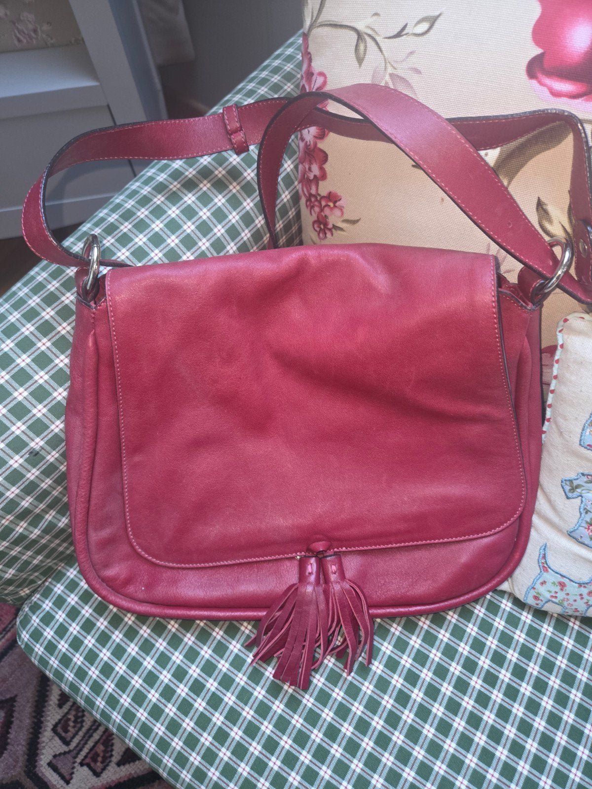Sac cuir rouge, Rouge, Autres marques, Cuir, Enlèvement ou Envoi