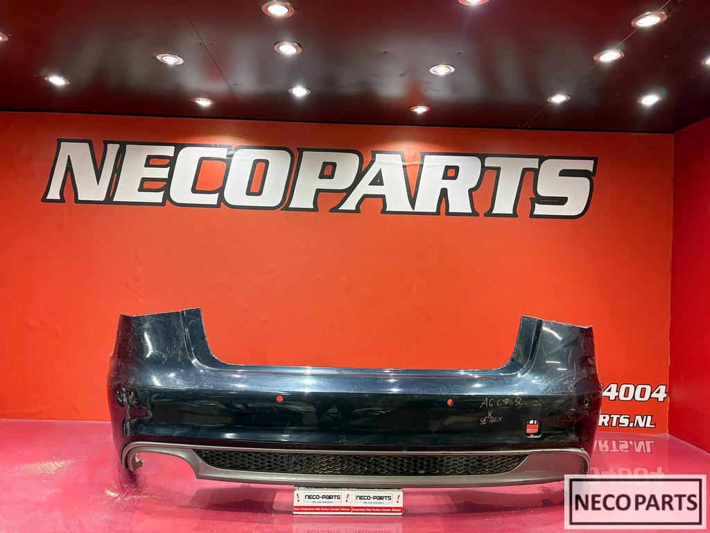 AUDI A6 C7 S-LINE ACHTERBUMPER SEDAN PDC ORGINEEL BUMPER, Auto-onderdelen, Gebruikt, -, -, Achter