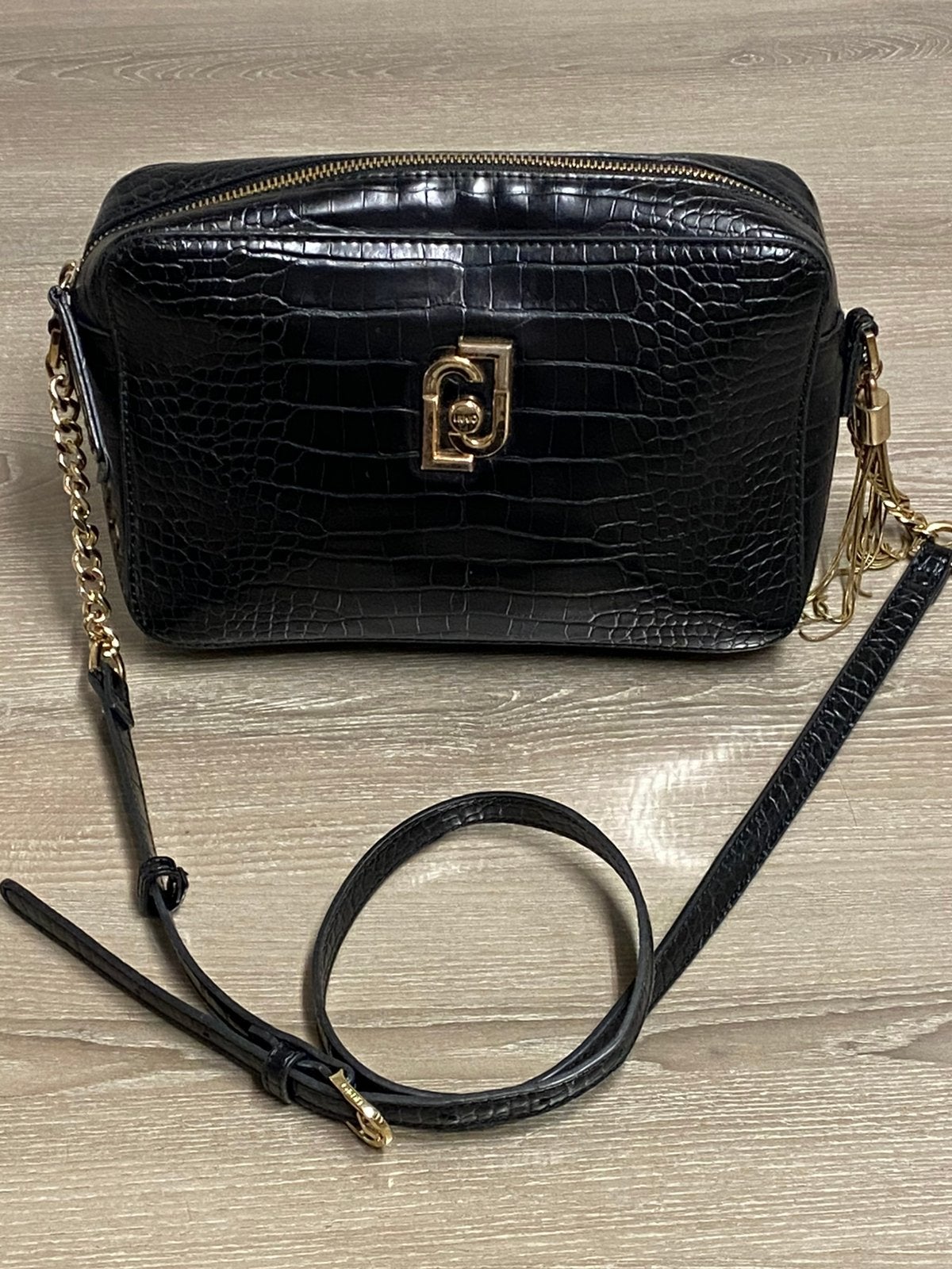 LIU.JO Milano schoudertas, prijs: 25€, Handtassen en Accessoires, Ophalen of Verzenden, Zo goed als nieuw, Zwart, Schoudertasje