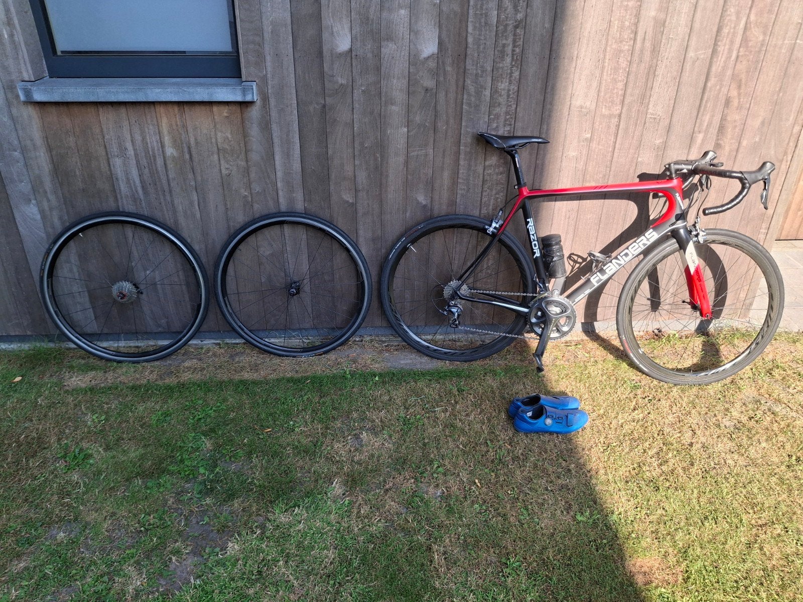 Carbon racefiets met extra's, Fietsen en Brommers, Fietsaccessoires | Fietsenrekken, Ophalen