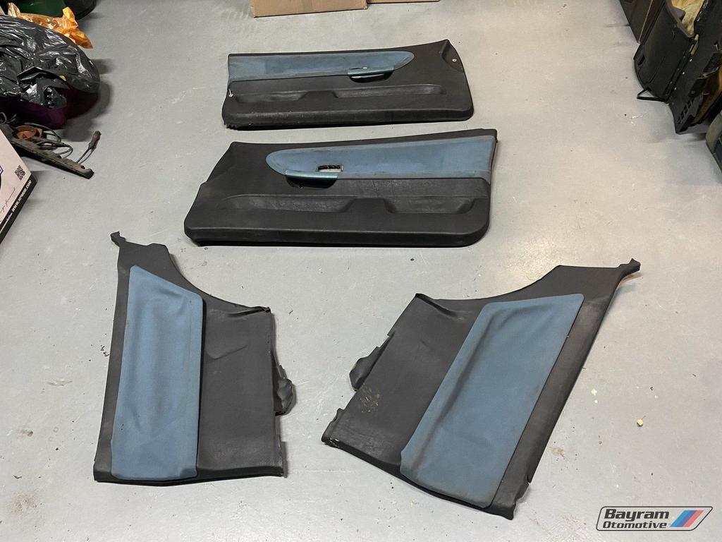 Bmw E36 coupe deurpanelen set 3-serie deurkaarten M3 blauw, Auto-onderdelen, Ophalen, Gebruikt, -, -
