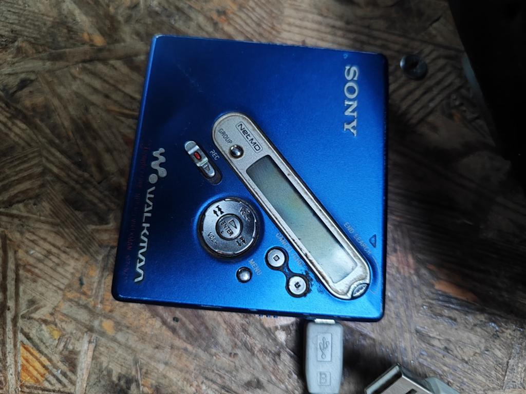 Sony, Walkman,minidisc MZ-N710,blue version, Audio, Tv en Foto, Walkmans, Discmans en Minidiscspelers, Ophalen of Verzenden, Walkman