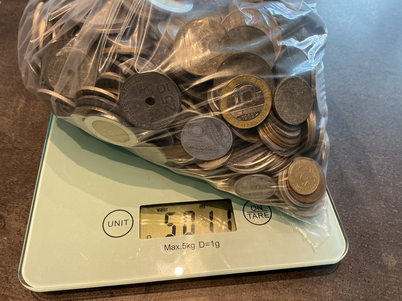 Wereldwijd 5 kilo diverse munten 8 euro/ kilo, Postzegels en Munten, Ophalen of Verzenden, Munten