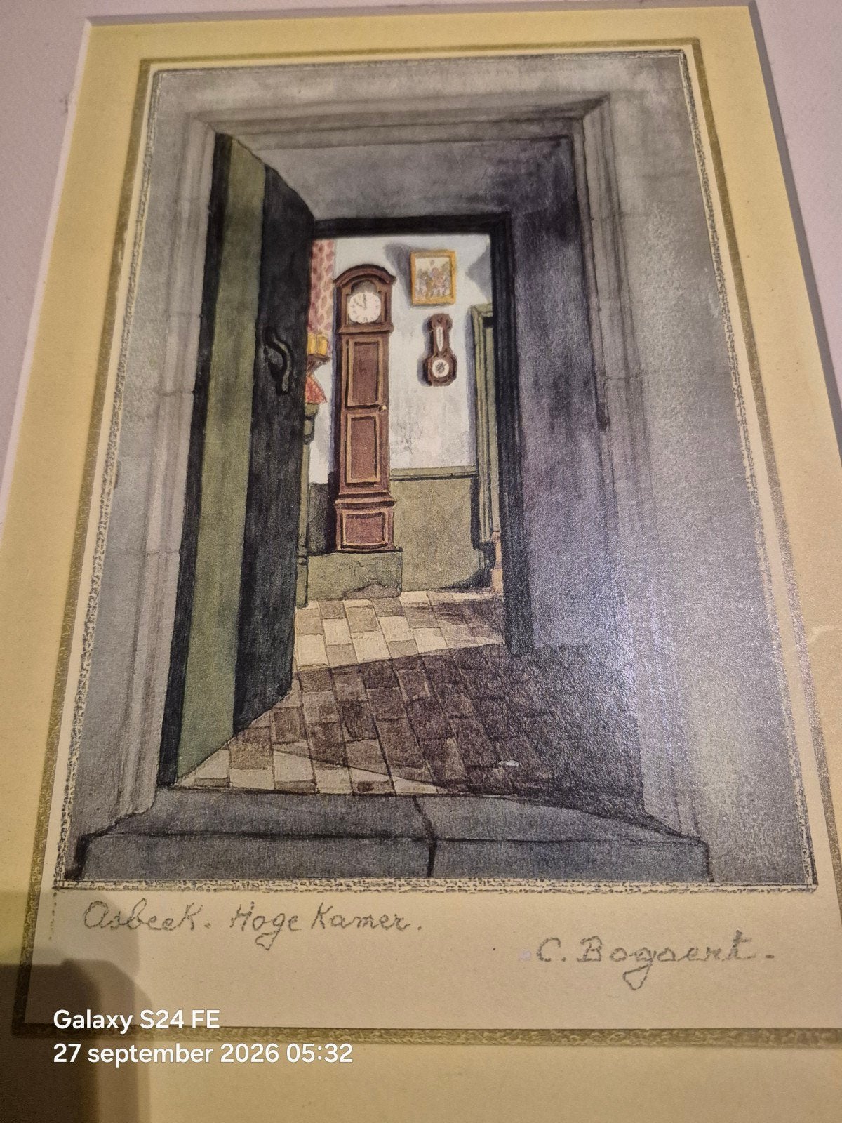 ets Chris bogaert, Antiek en Kunst, Ophalen of Verzenden, Ets, Gesigneerd