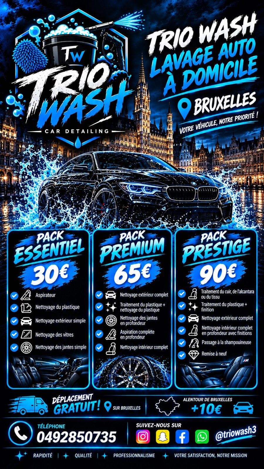 Nettoyage de voiture deteiling, Tickets & Billets, Deux personnes, Plusieurs jours