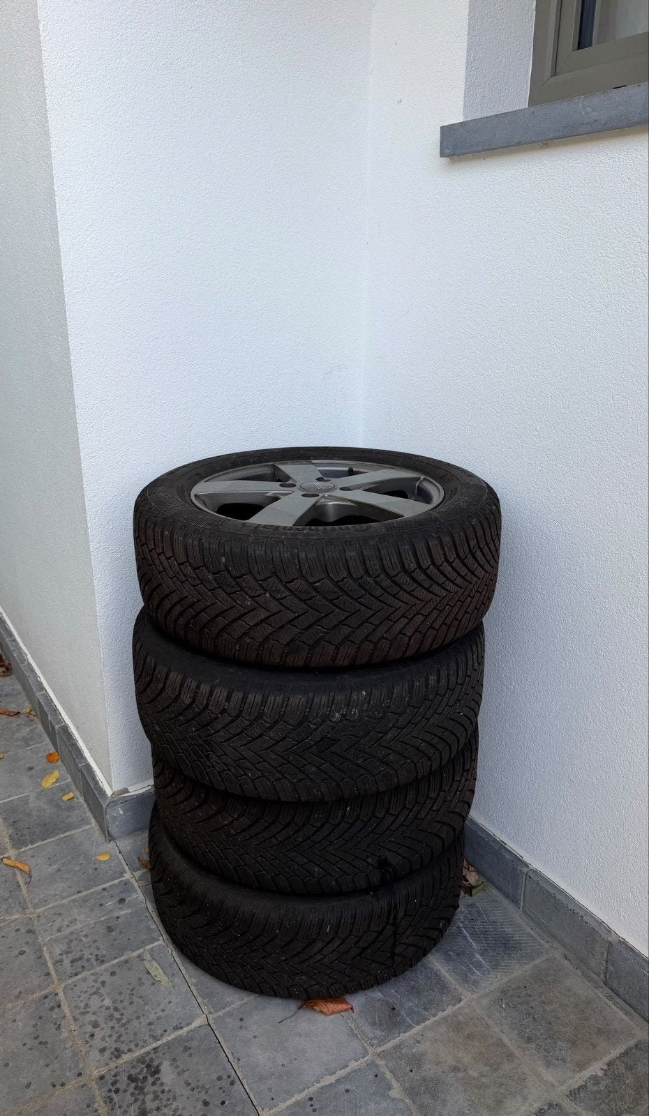 4 Jantes alu Dezent 16" 4x108 + pneus hiver Continental, Autos : Pièces & Accessoires, Pneus hiver, Enlèvement ou Envoi, 16 pouces
