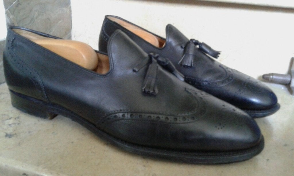 Church custom grade tassle loafers model Madison - Maat 42.5, Kleding | Heren, Schoenen, Loafers, Verzenden, Zwart, Church