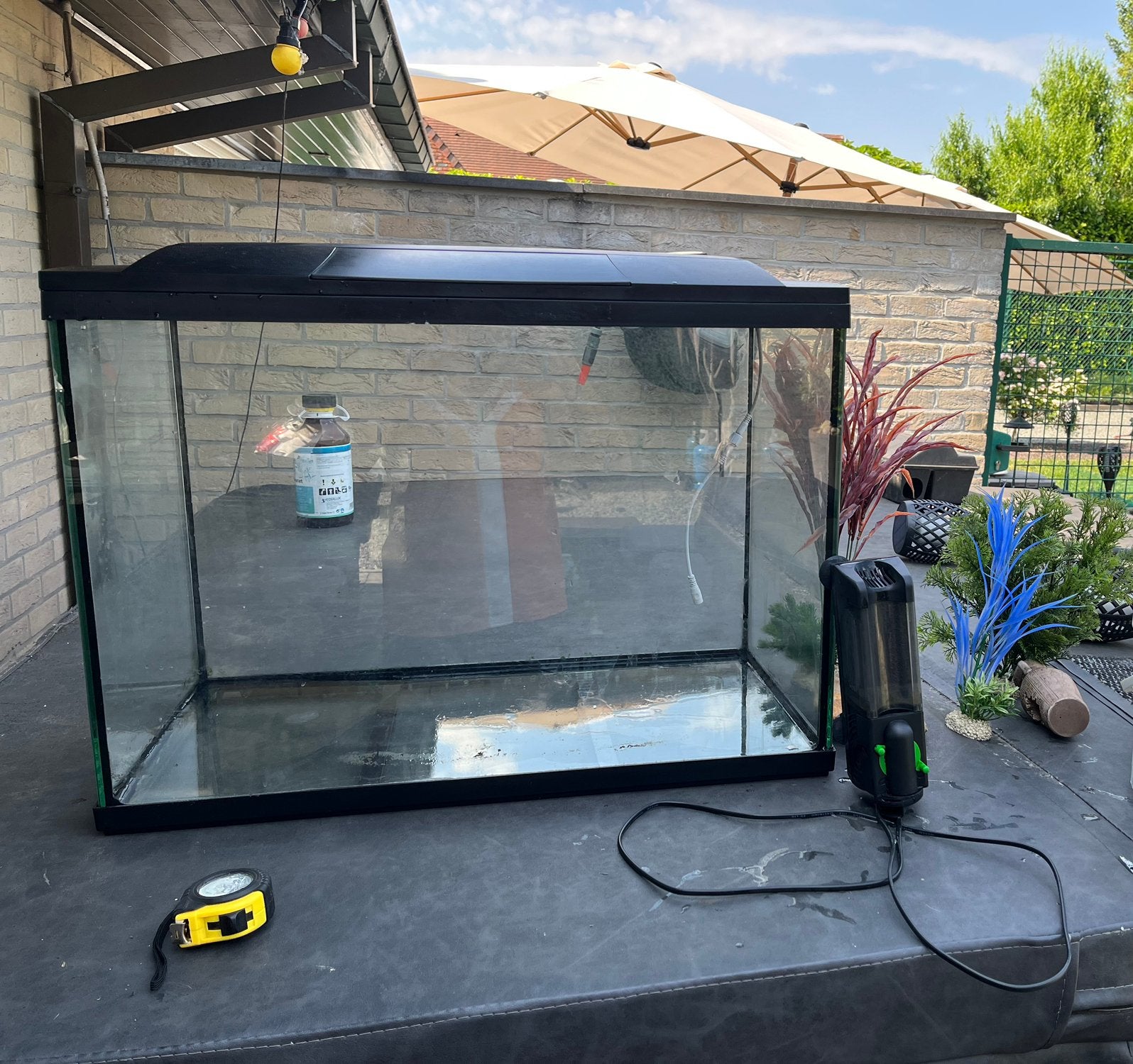 Aquarium + toebehoren + pomp, Dieren en Toebehoren, Ophalen, Pomp, Zo goed als nieuw