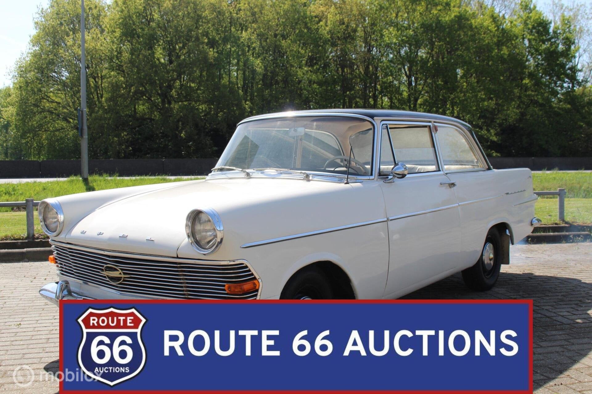 Opel Rekord P2 1700 | Route 66 Auctions, Auto's, Zwart, Bedrijf, Overige carrosserie, Opel