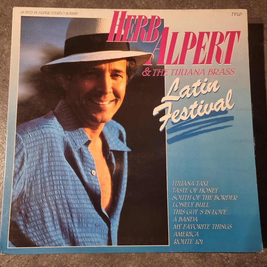 LP Herb Alpert & The Tijuana Brass – Latin Festival, Cd's en Dvd's, Vinyl | Latin en Salsa, LP, Gebruikt, Ophalen of Verzenden