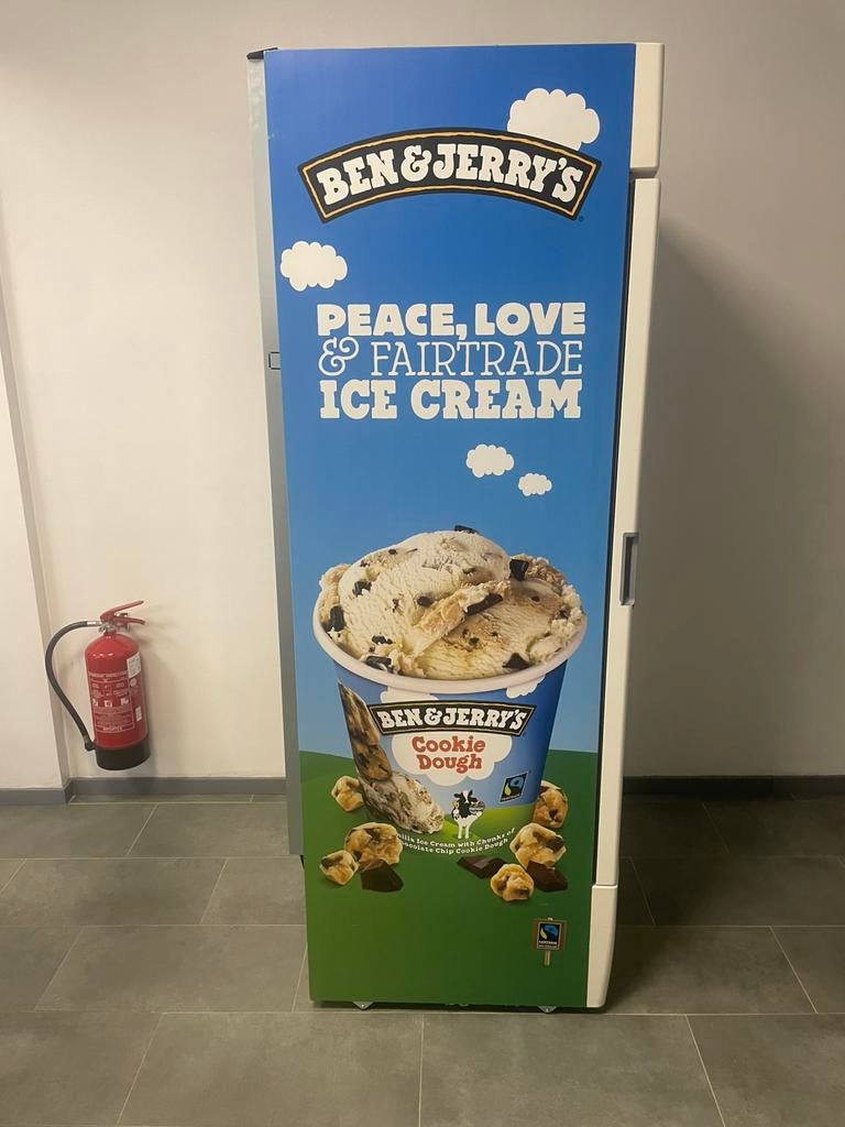 Ben & Jerry’s ijsvriezer – professionele display diepvries, Ophalen, Zo goed als nieuw, 60 cm of meer, 160 cm of meer