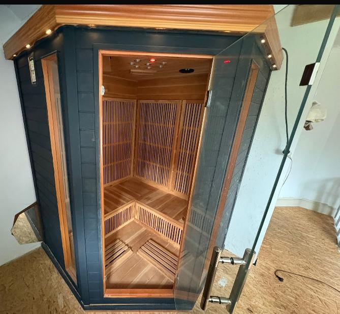 Infrarood sauna, Sport en Fitness, Ophalen, Zo goed als nieuw, Infrarood, Complete sauna