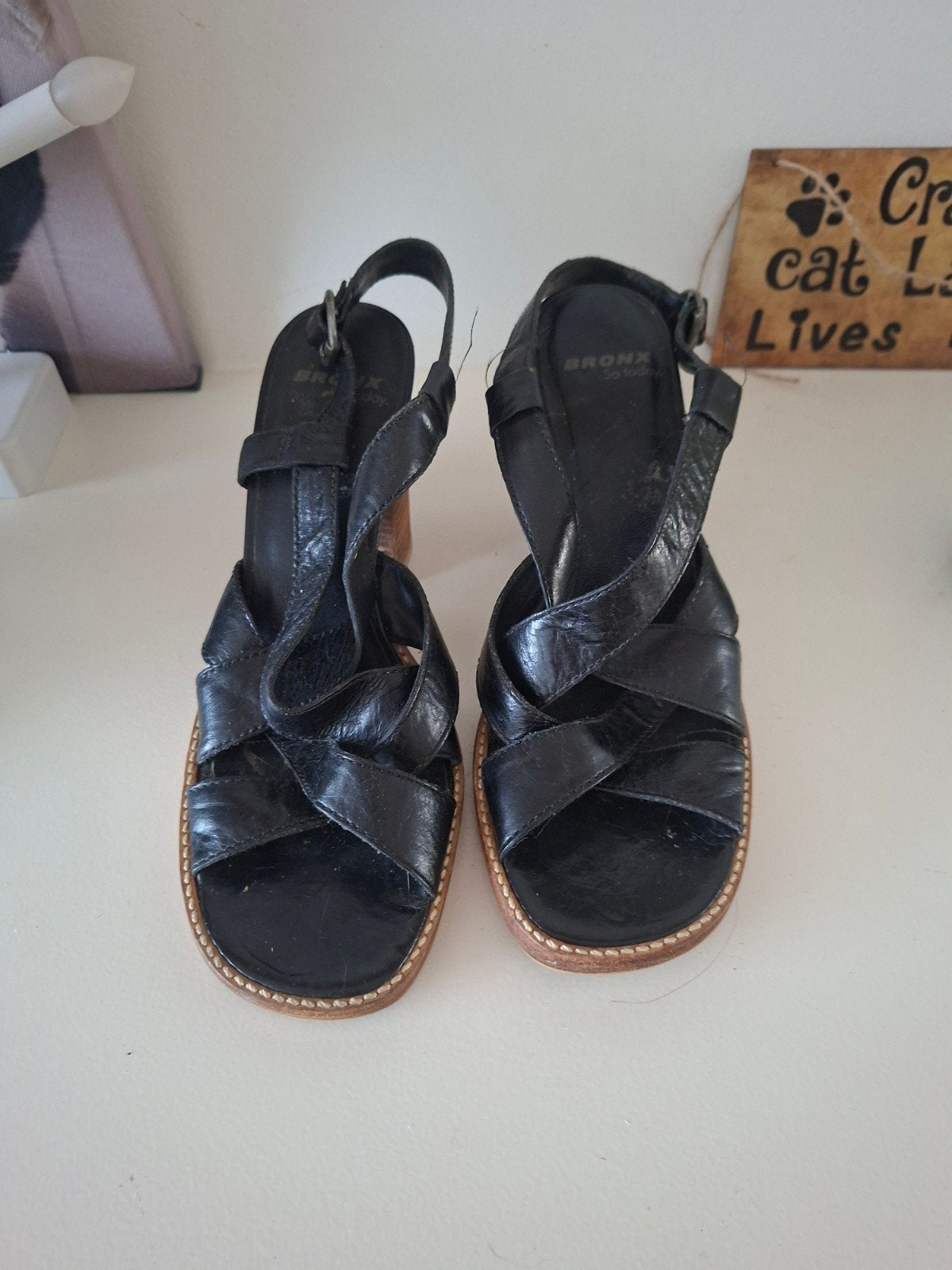 Zwarte zomer sandalen maat 37, Ophalen