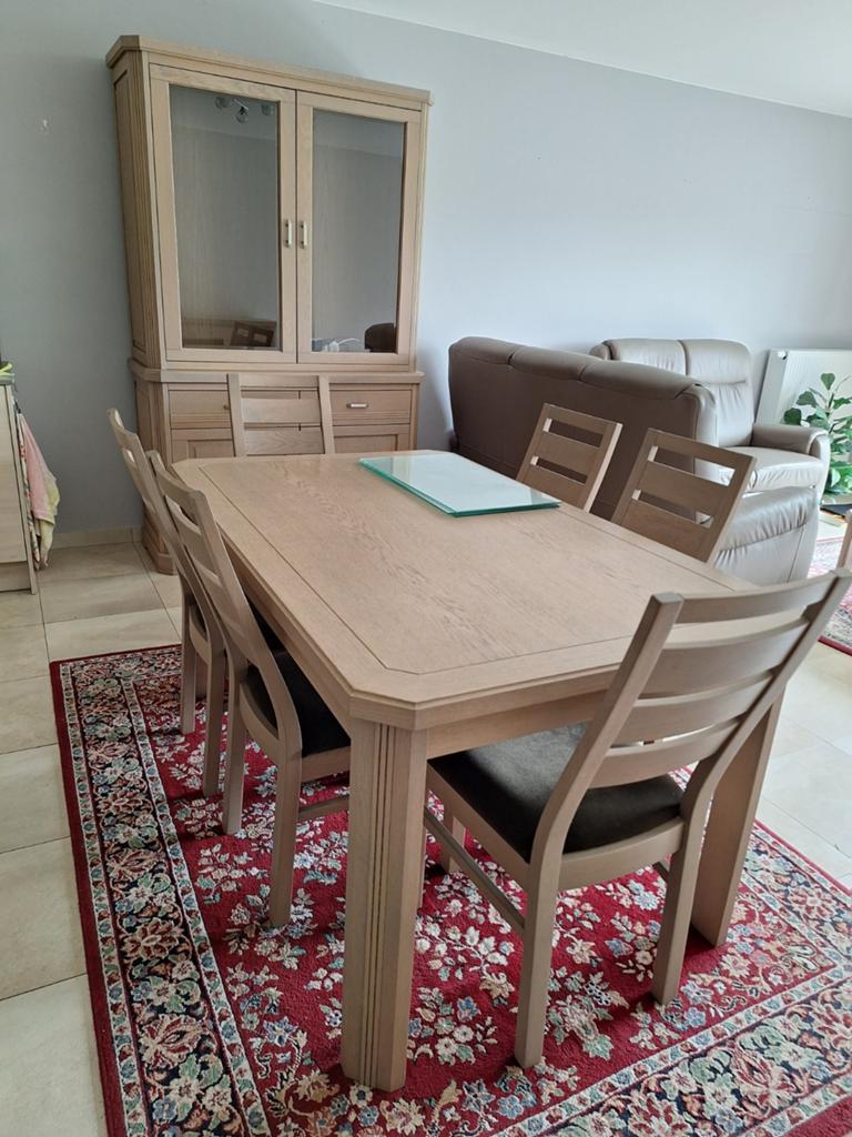 Eetkamer compleet. GOVA meubelen., Huis en Inrichting, Complete eetkamers, Ophalen, Zo goed als nieuw, Modern, 6 tot 8 stoelen