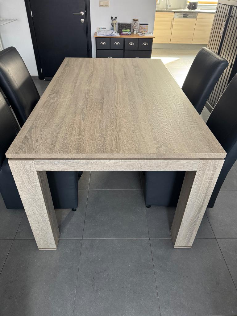 Houten eettafel, Enlèvement, Comme neuf, 150 à 200 cm, 100 à 150 cm