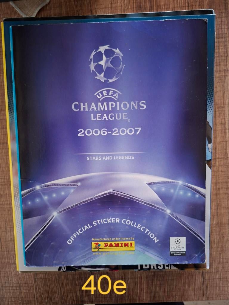 Panini champions league 06-07, Ophalen of Verzenden, Zo goed als nieuw, Sport