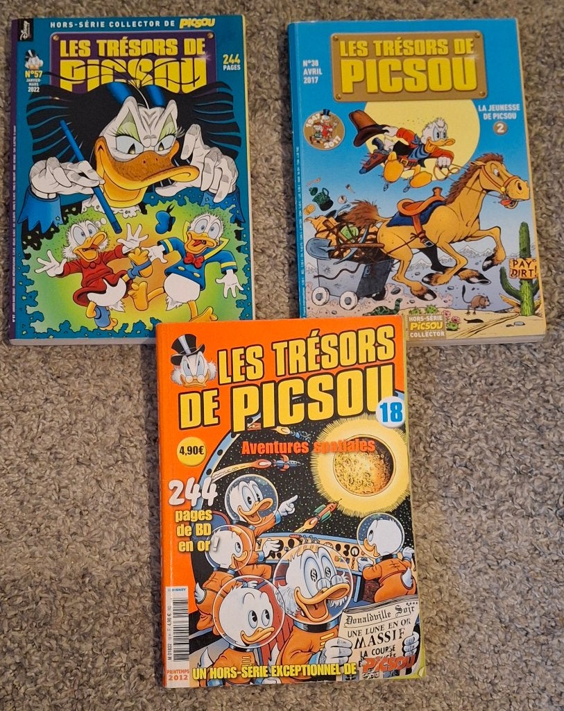 Collection  trésors de picsou BD 18 38 57 JEUNESSE DE PICSOU, Plusieurs BD, Enlèvement ou Envoi, Comme neuf, DON ROSA