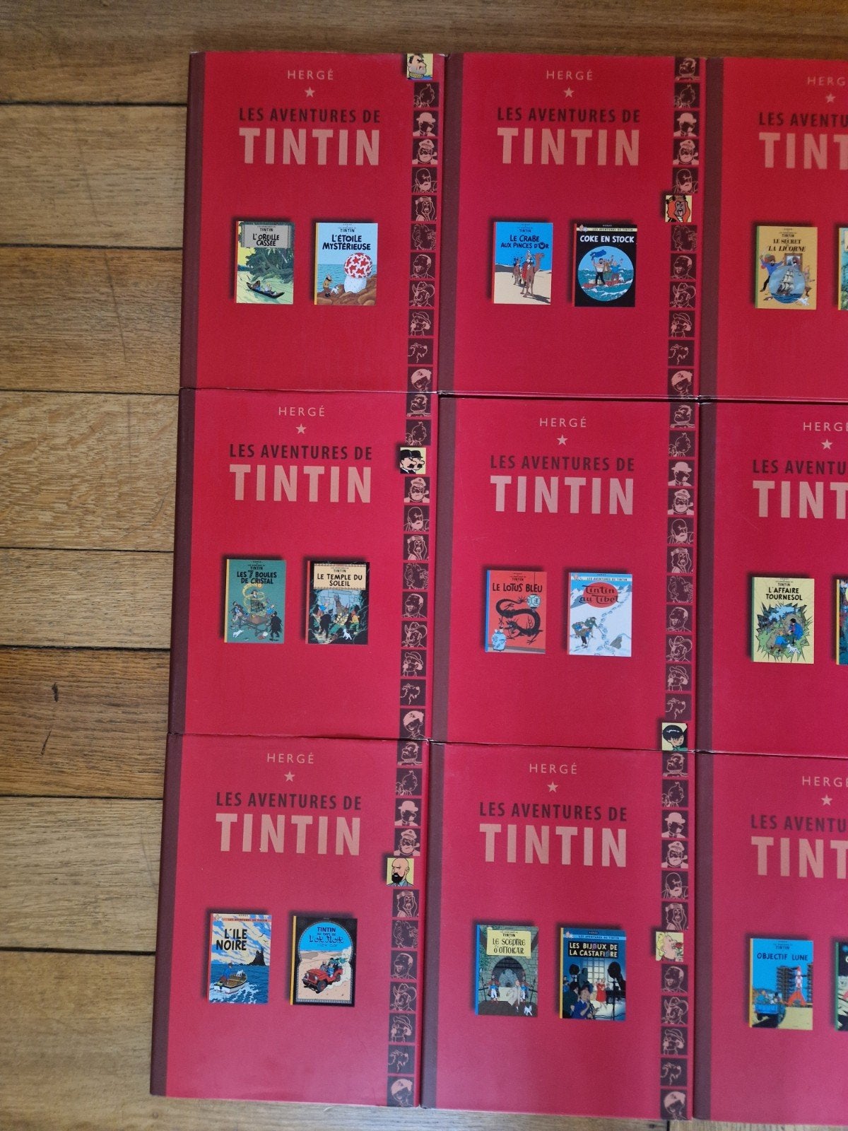 Lot de 12 bd double album tintin (série complète), Livres, Enlèvement ou Envoi