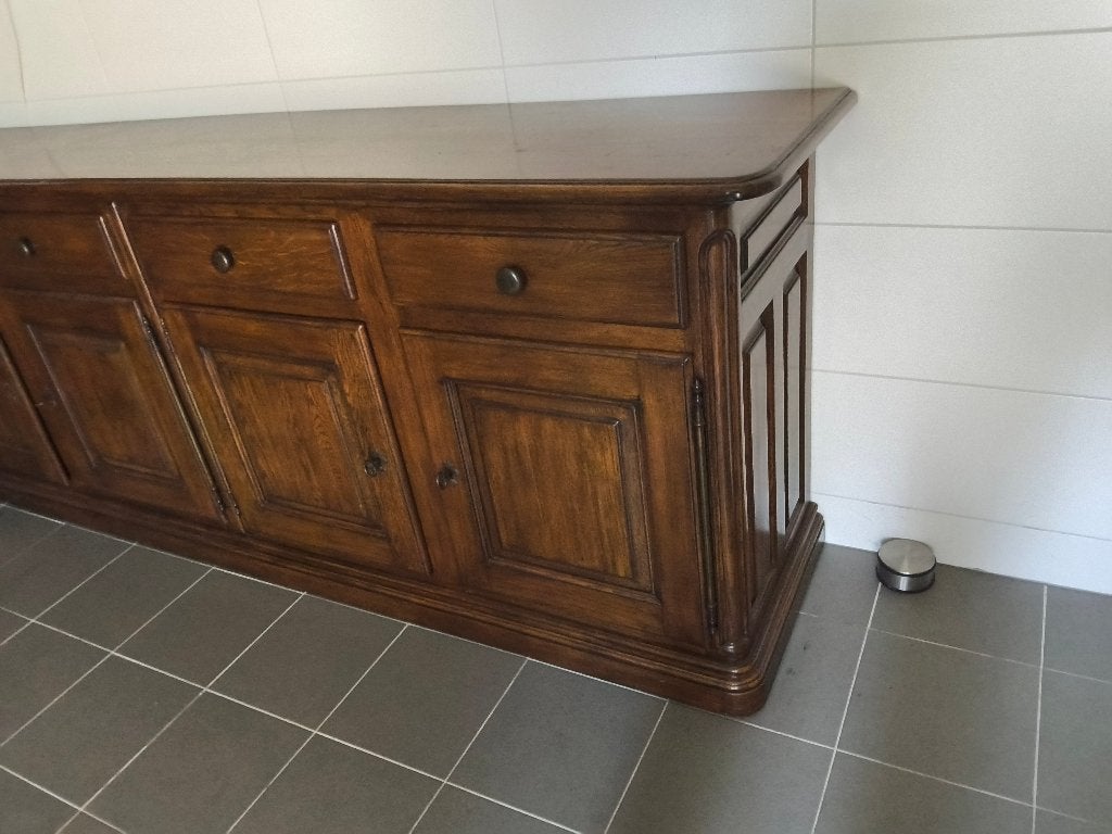 Dressoir, 200 cm ou plus, Comme neuf, Enlèvement, Chêne