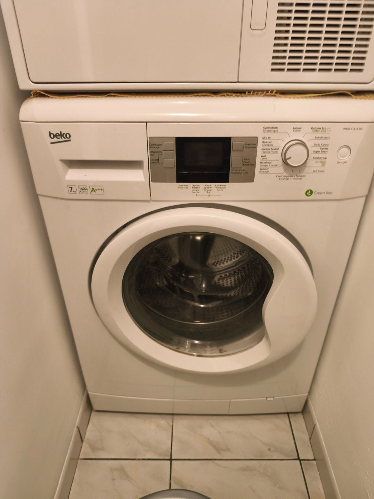 Beko wasmachine + droogkast set — werkend, A+++ / A+, Elektronische apparatuur, Ophalen