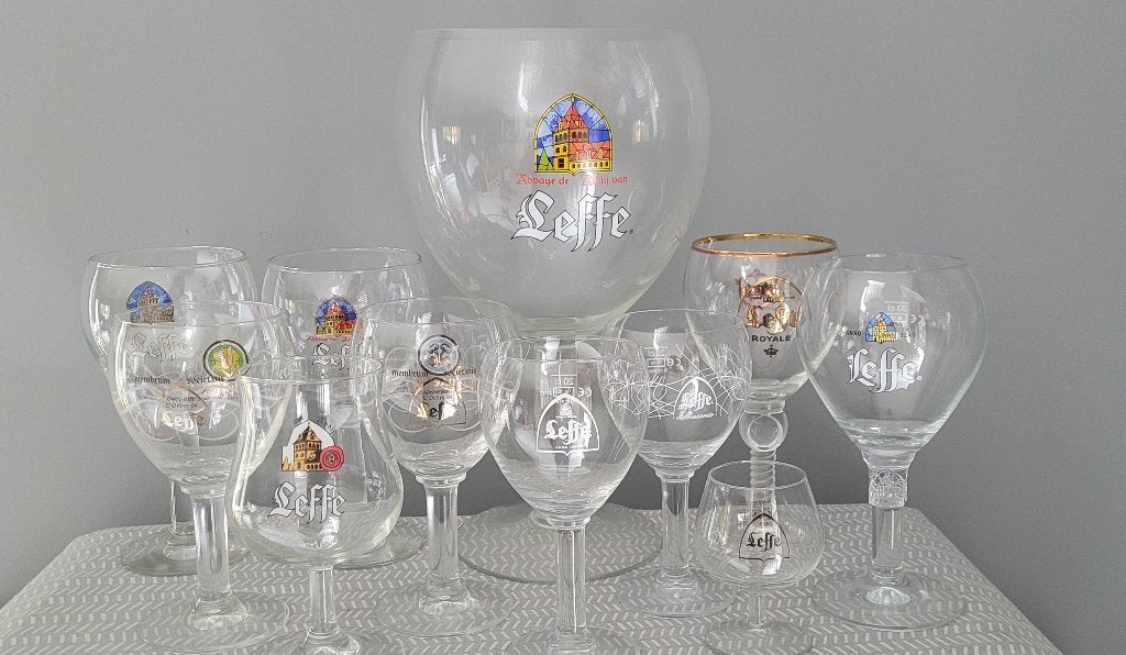 Verzameling Leffe Glazen, Verzamelen, Ophalen, Nieuw, Bierglas