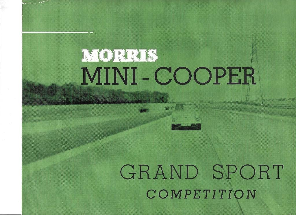 MORRIS MINI COOPER GRAND SPORT COMPETITION,  1962, Ophalen of Verzenden, Zo goed als nieuw